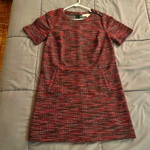 Loft tweed short sleeve dress